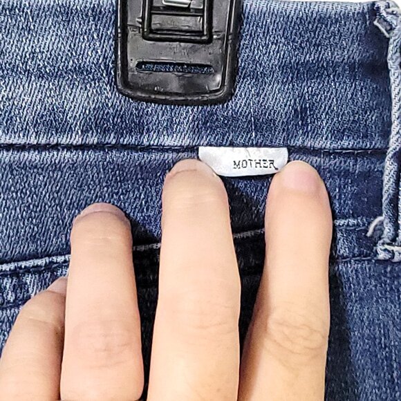 Mother Women The Looker Skinny Jeans Sz 29 Groovin High Rise Medium Wash Stretch - Picture 6 of 15